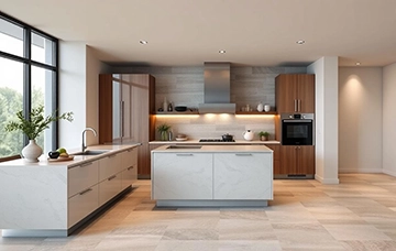 کاشی و سرامیک پرسلان: بهترین انتخاب برای طراحی آشپزخانههای اوپن